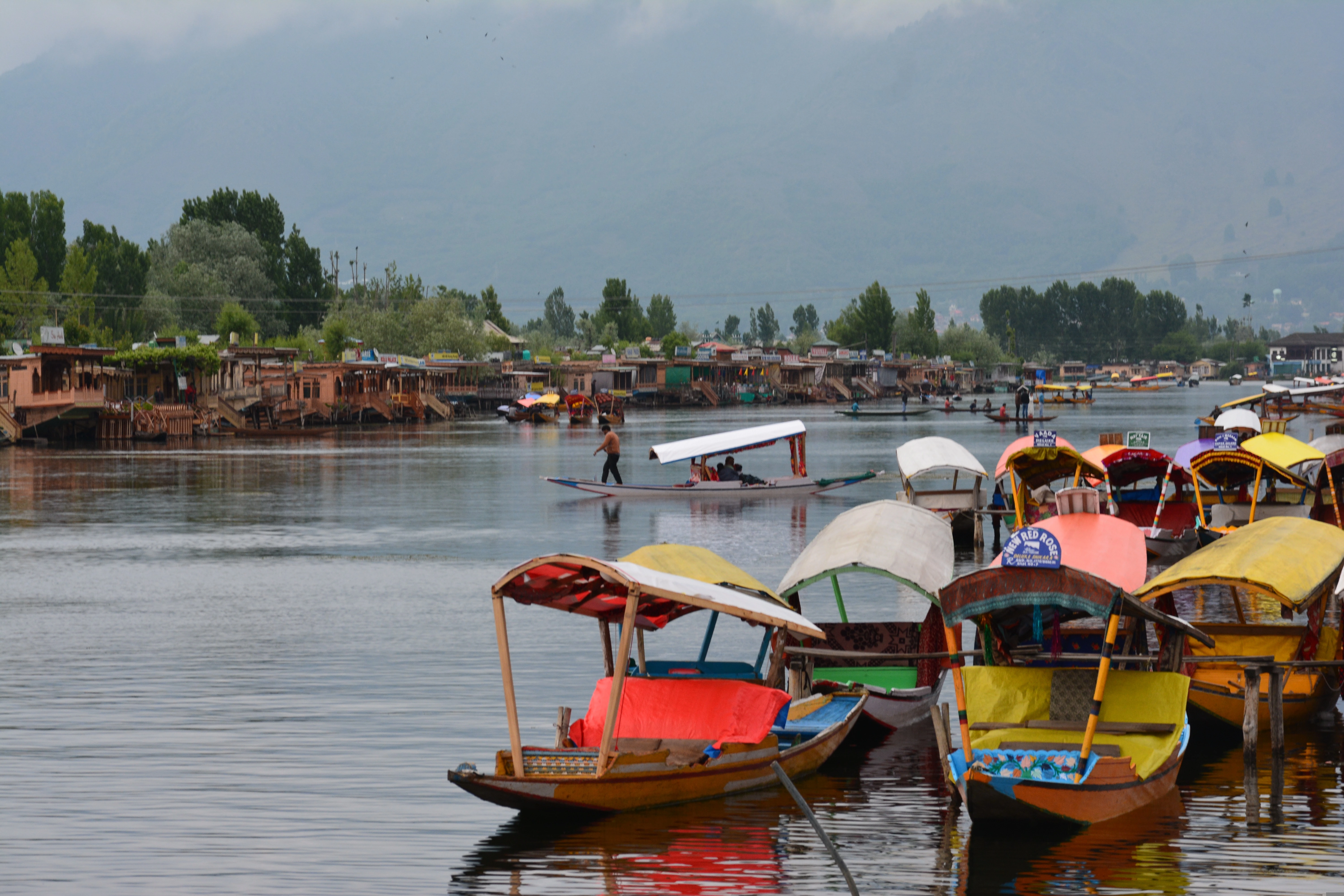 Snowy Kashmir valley in winter